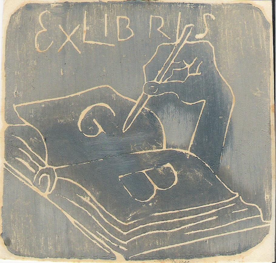 Michel Fingestenex Libris   Etching By Michel Fingesten   Early 20th Centuryearly 20th Century