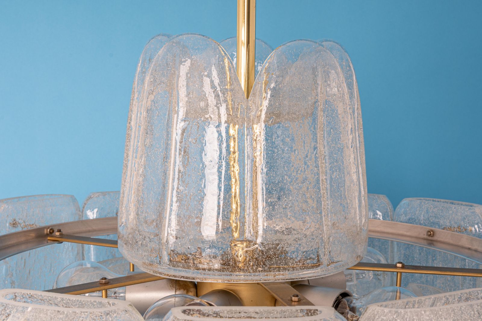 2561.0 Stunning Murano Glass Chandelier By Doria, Germany, 1960s photo