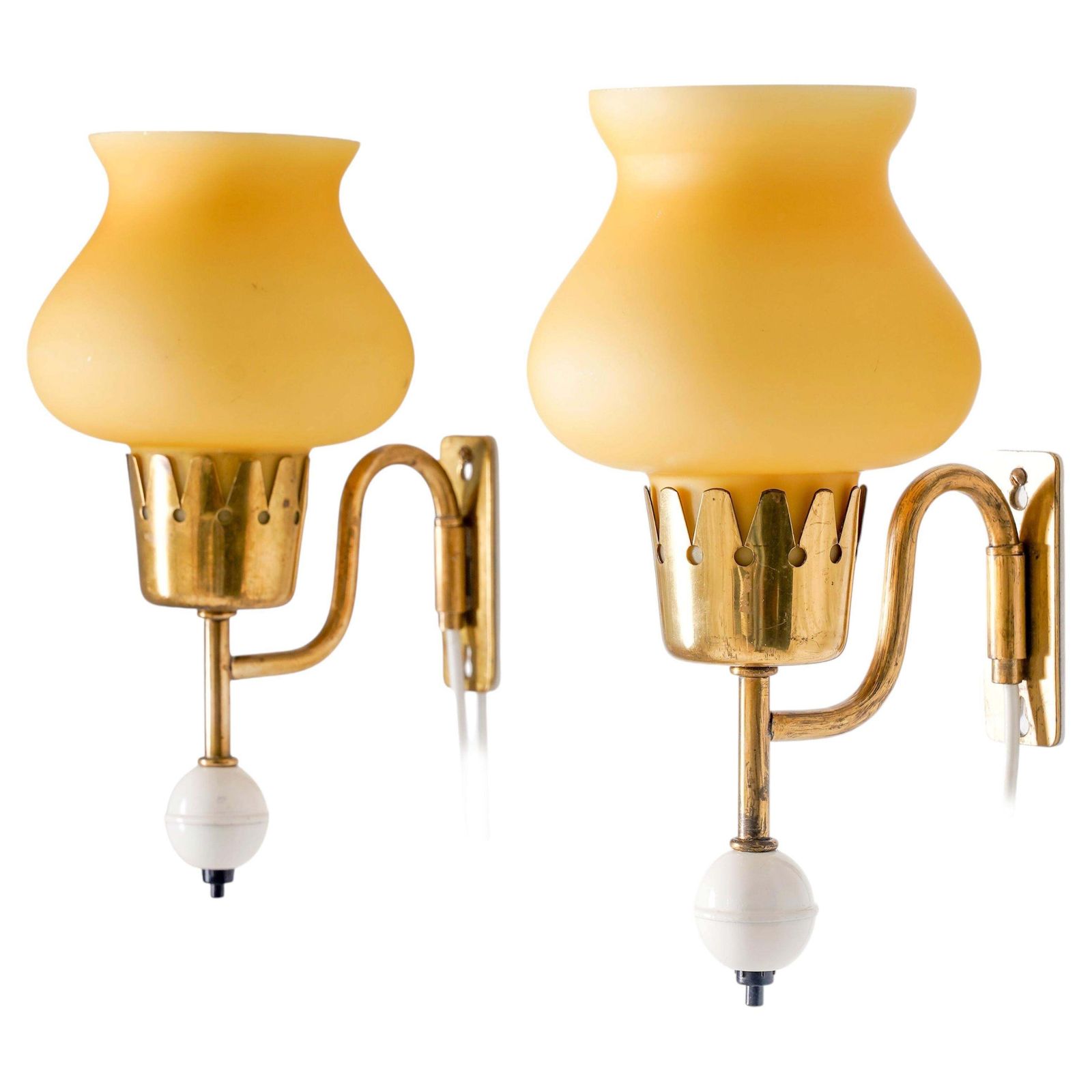 Wall Lamps By Erik Tidstrand For Nordiska Kompaniet (Nk), Sweden, 1950s