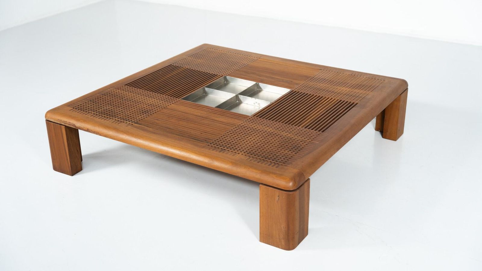 photo for sale Mid Century Modern Large Italian Coffee Table By Silvio Coppola, 1970s