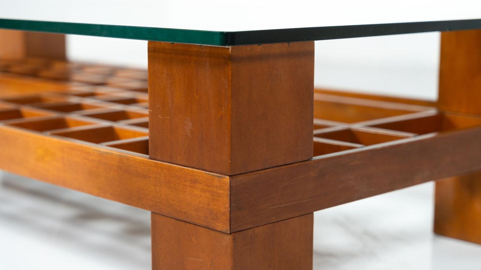 Mid Century Modern Coffee Table, Wood And Glass, Italy, 1960s photo Furniture
