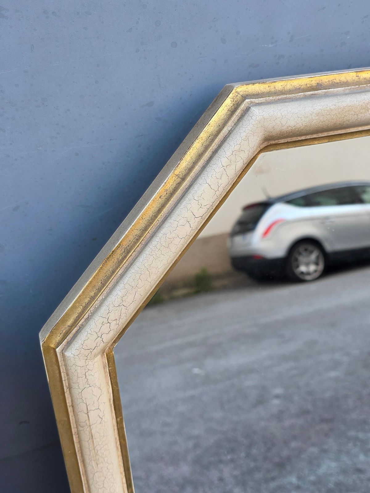 Pair Of Venetian Baroque Lacquered Italian Octagonal Console Mirrors photo Home Decor