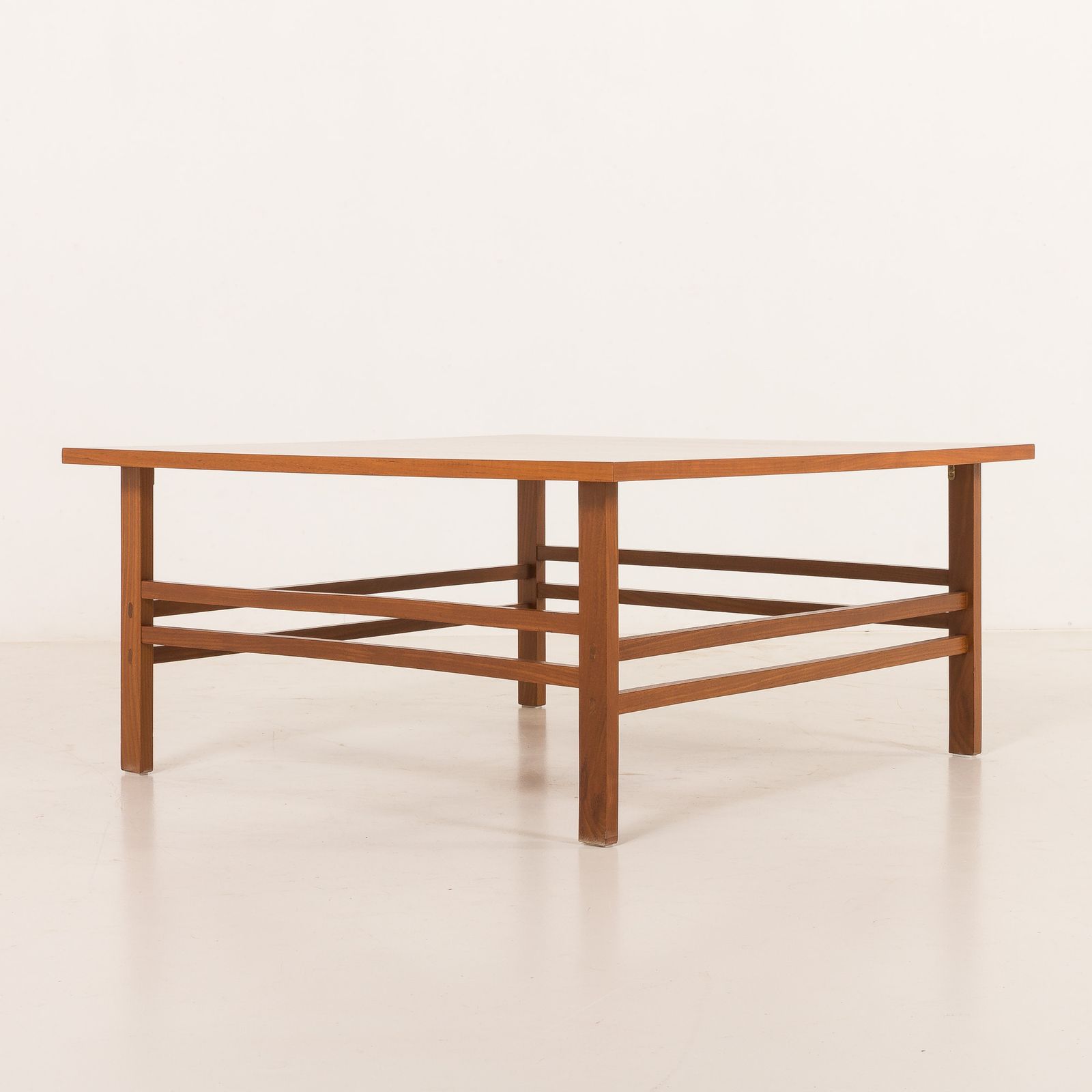Scandinavian Mid Century Square Teak Coffee Table, Denmark 1970s photo buy