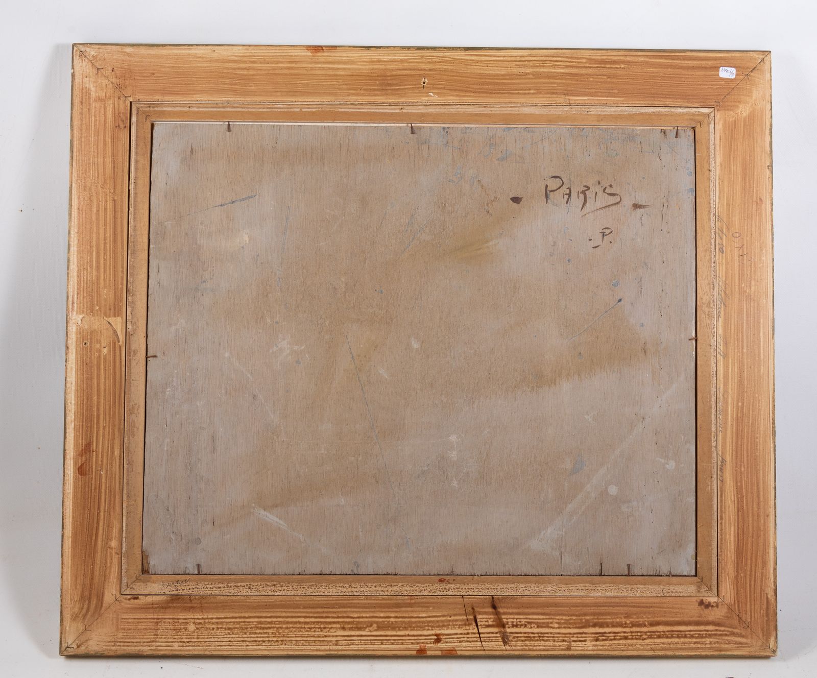 photo furniture Pierre Jacquet (20th Century): “Paris, Les Boulevards Sous La Neige” Oil On Panel