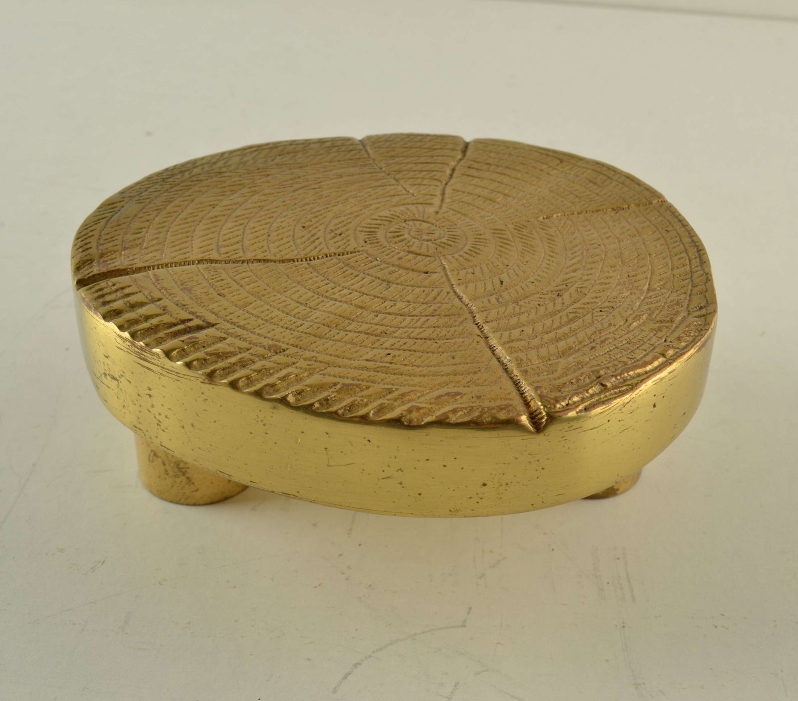 Round Bronze Brutalist Door Handle In The Style Of Ado Chale photo 1500.0
