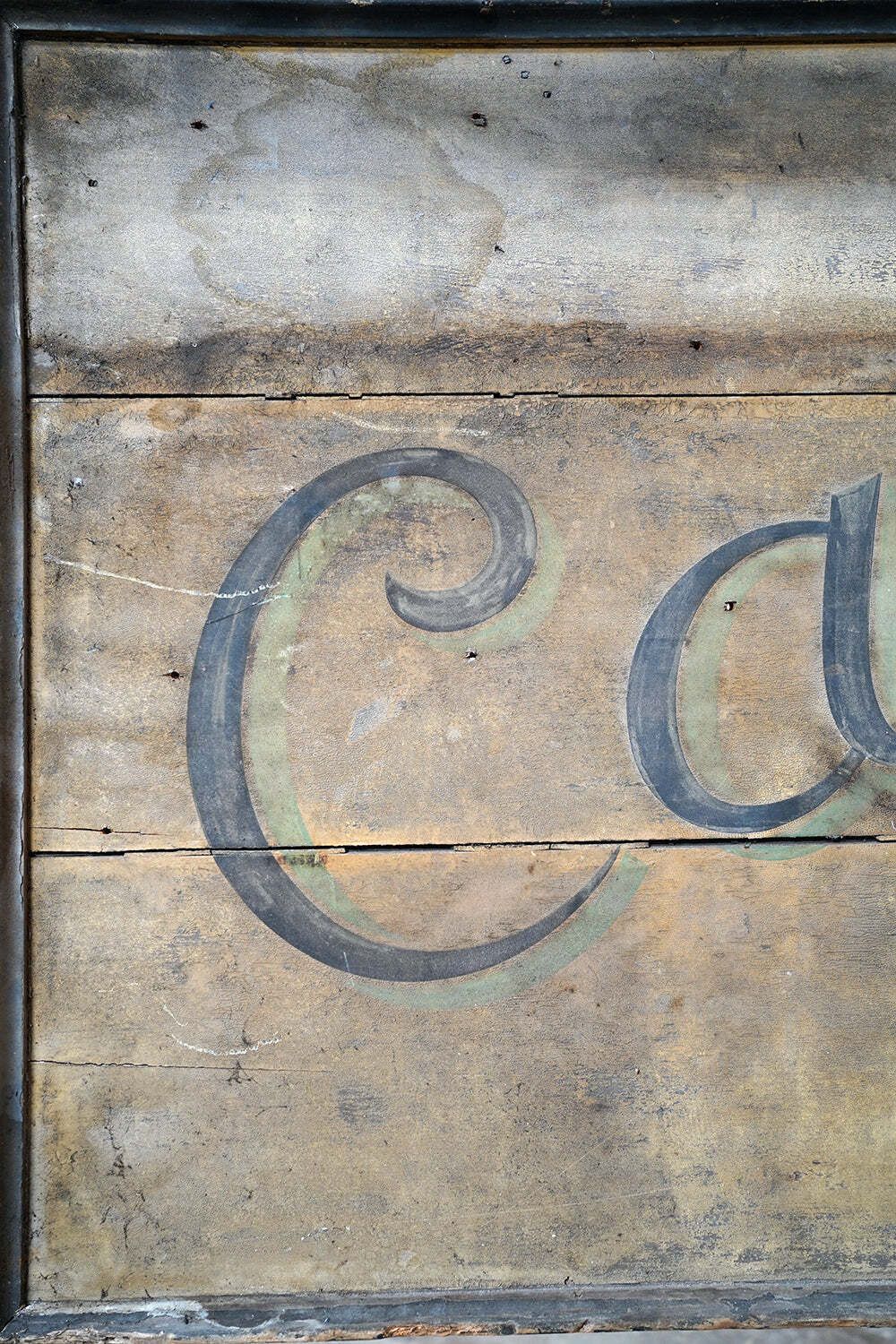 A Large Early 20thc Double Sided Sign Written Advertising Sign; 'Café’ C.1920 photo 1200.0