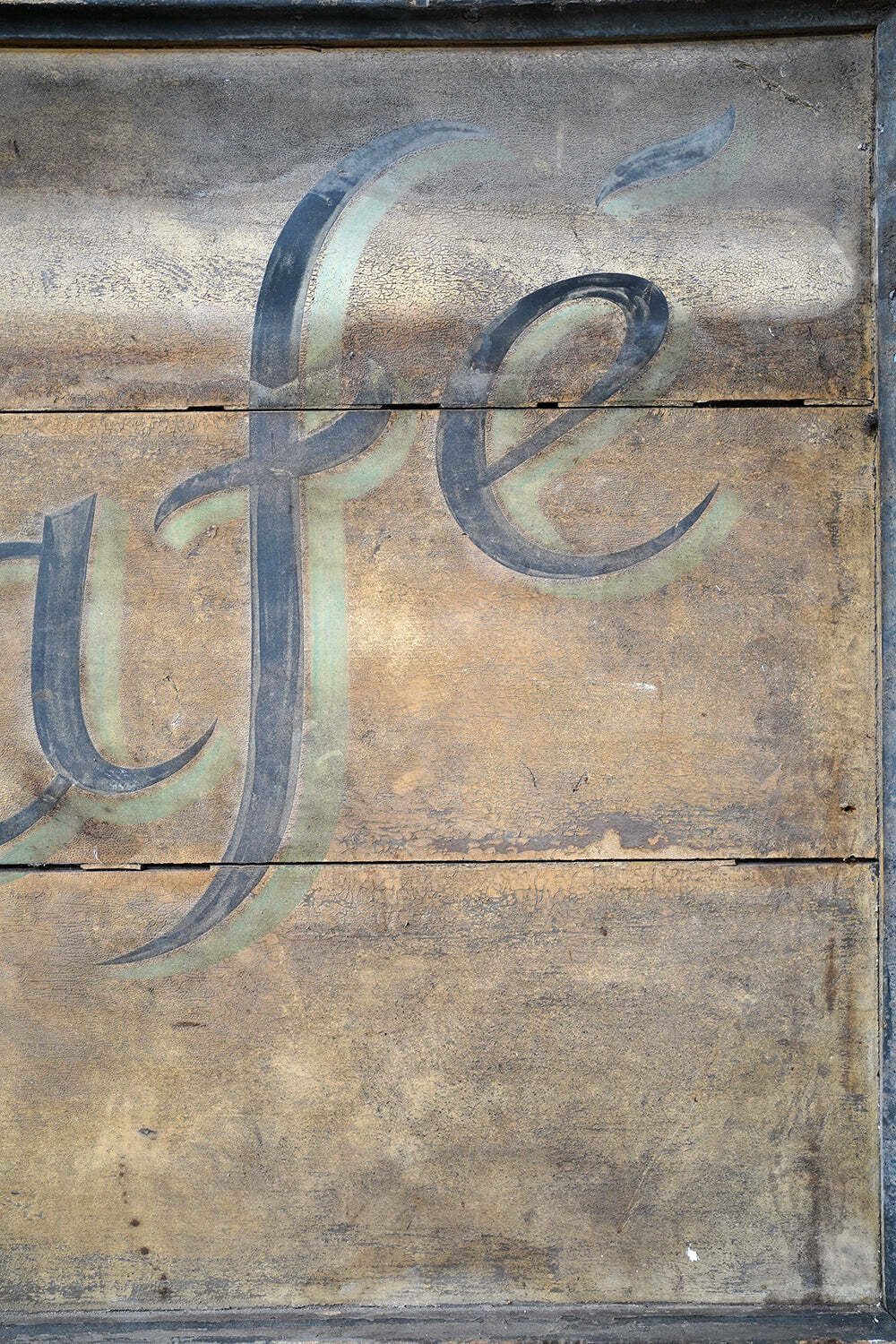 A Large Early 20thc Double Sided Sign Written Advertising Sign; 'Café’ C.1920 photo buy