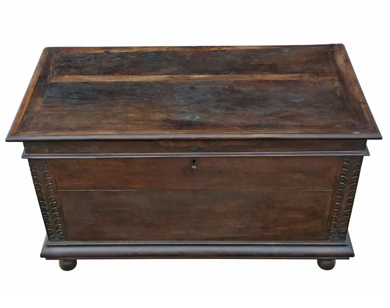 Antique Large 18th Century European Oak Coffer / Mule Chest – Fine Quality photo 1397.0