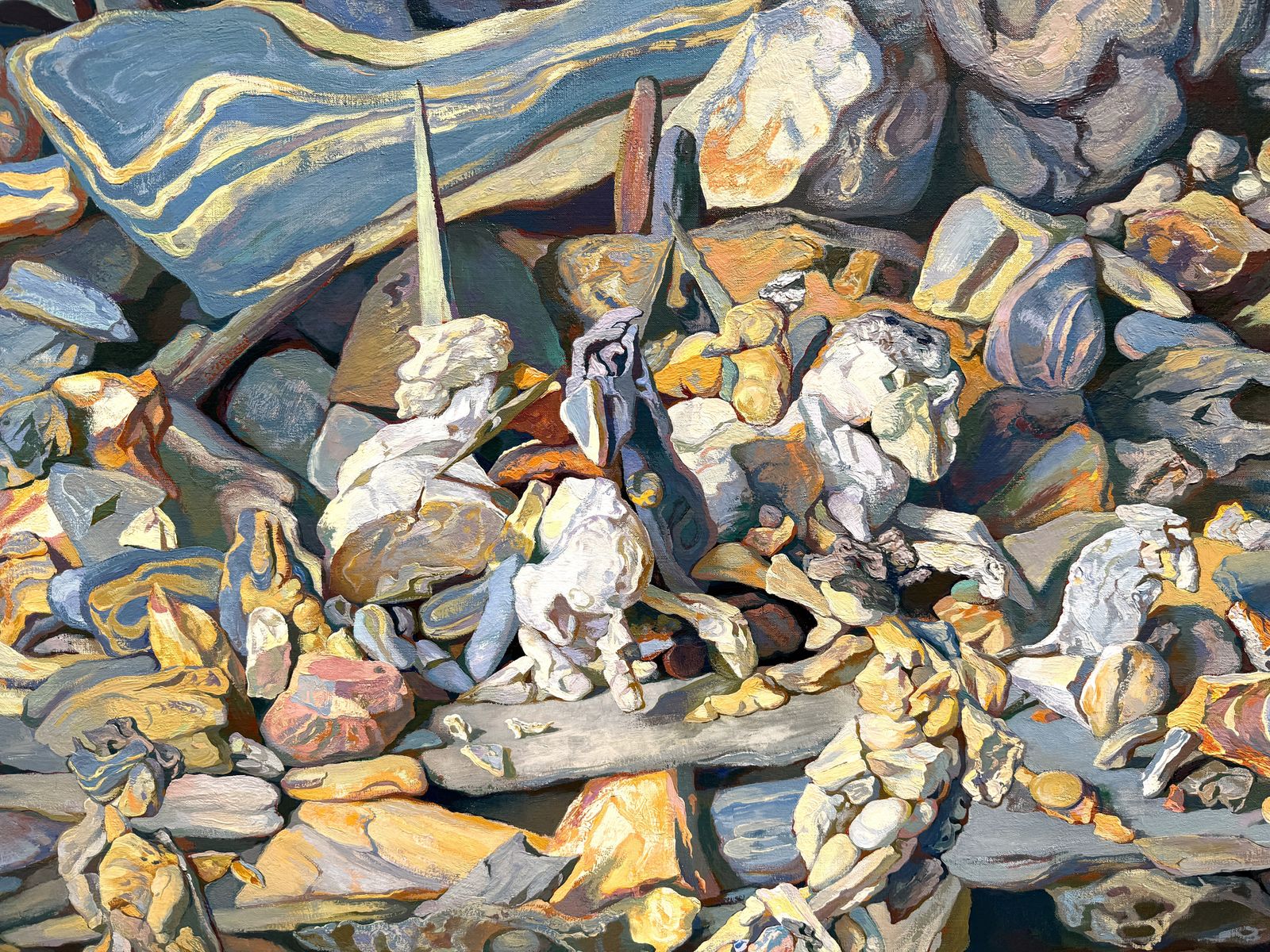 Antoni Pitxot Large Museum Scale Surrealist Composition Dalí Circle Catalan Oil Painting Art 1987 photo buy