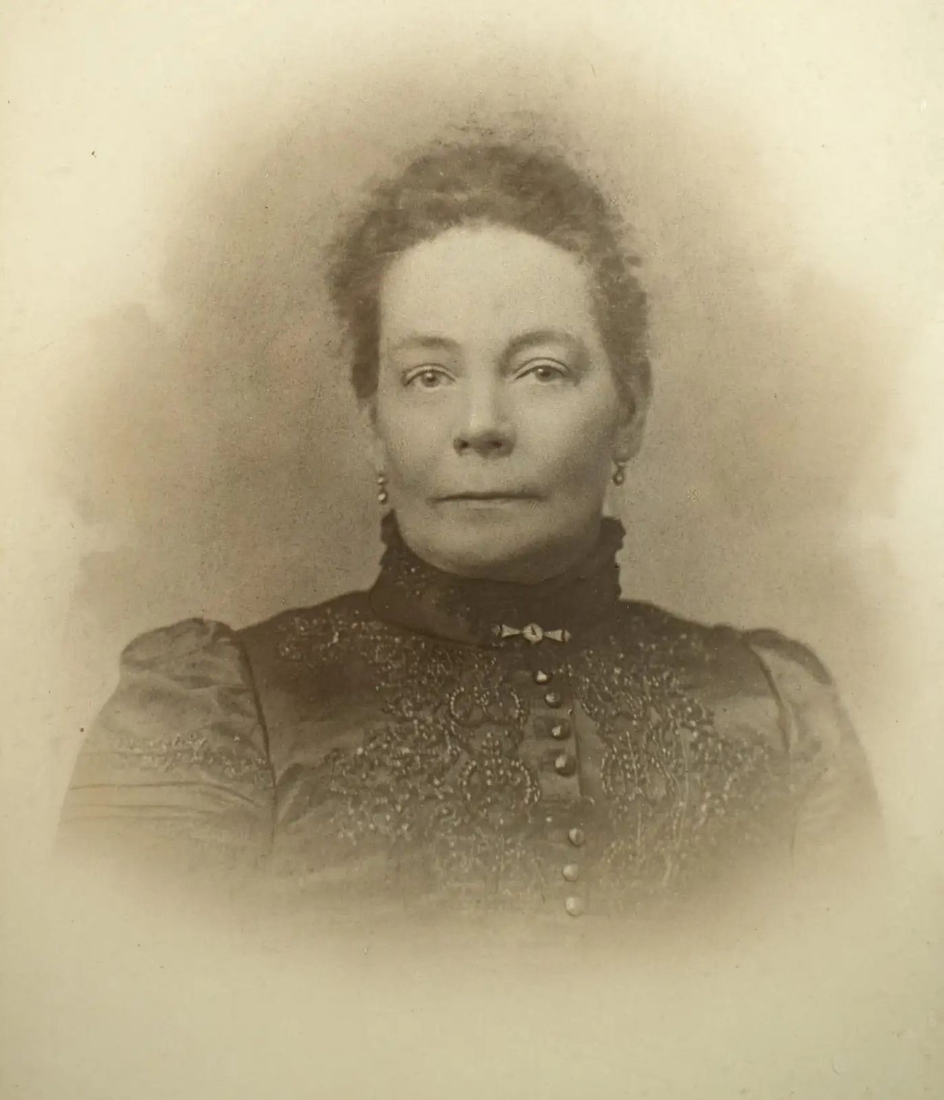 Large Portrait Photograph Of A Noble Lady In Oak Frame, French photo furniture