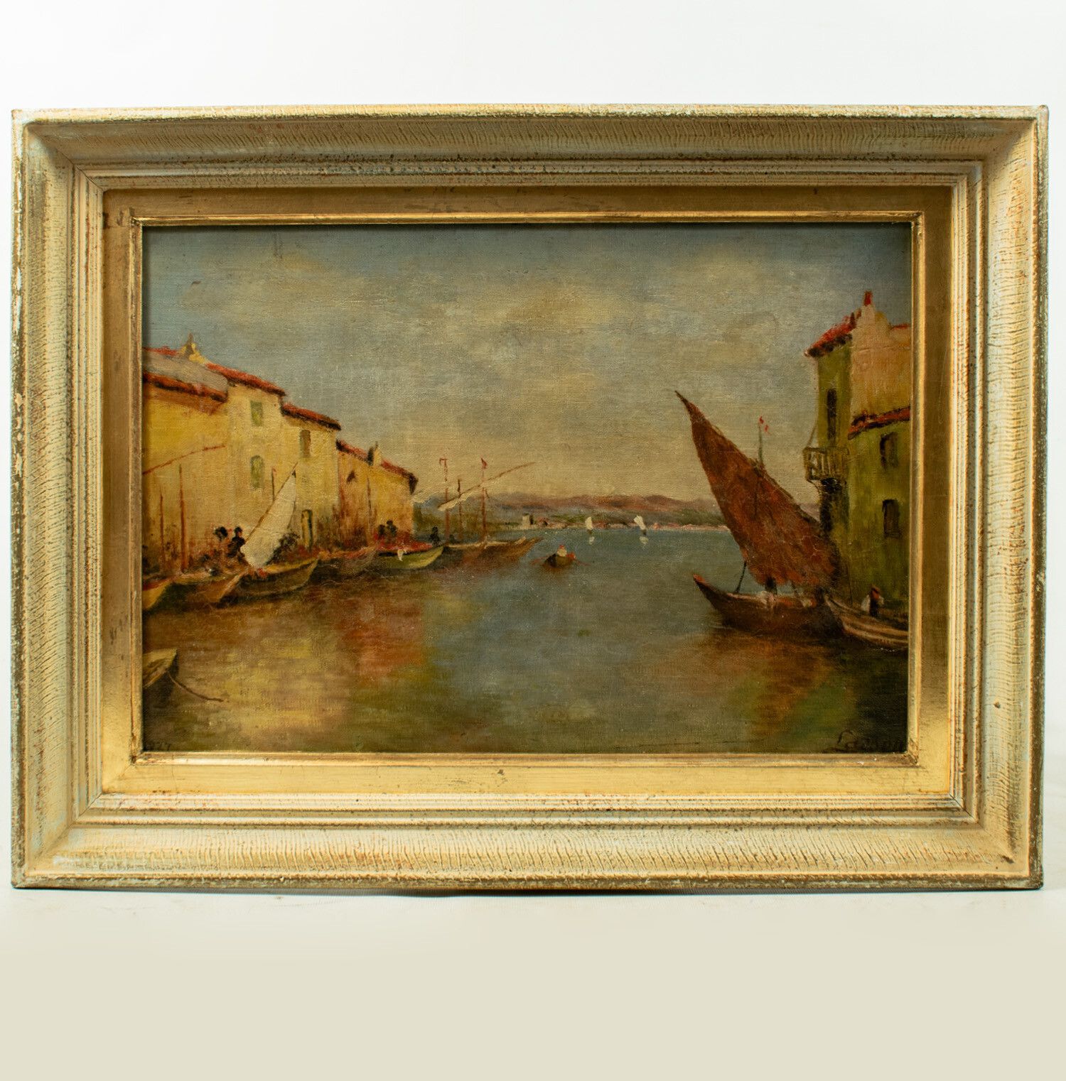 Lasson Port Of Venice, huile sur toile