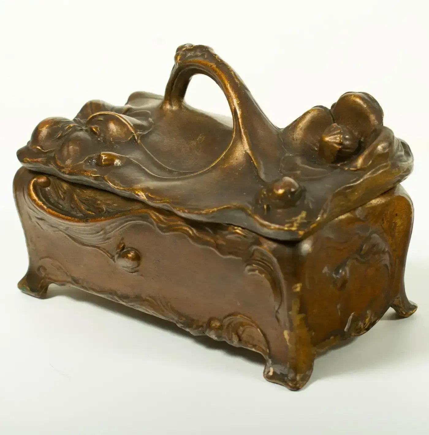Art Nouveau Trinket Box – Marked “Jb Signifies The Best”