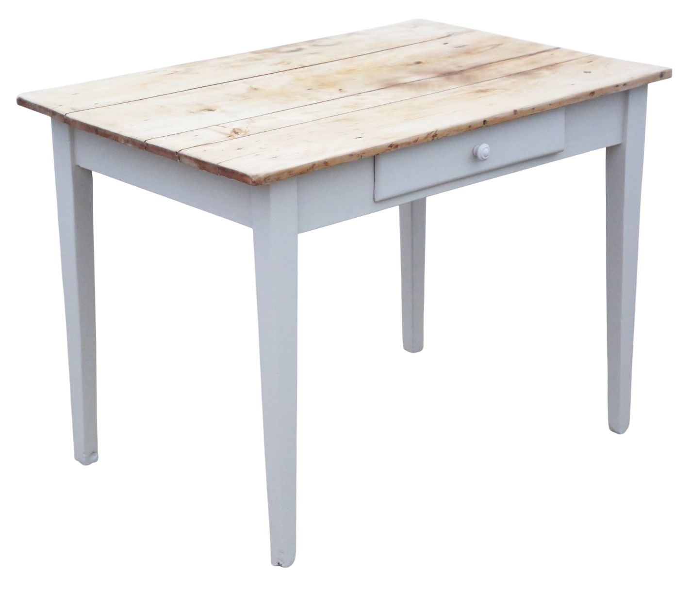 Antique 19th Century French Scrub Top Kitchen Table – Writing / Dressing Desk, Fine Quality photo for sale