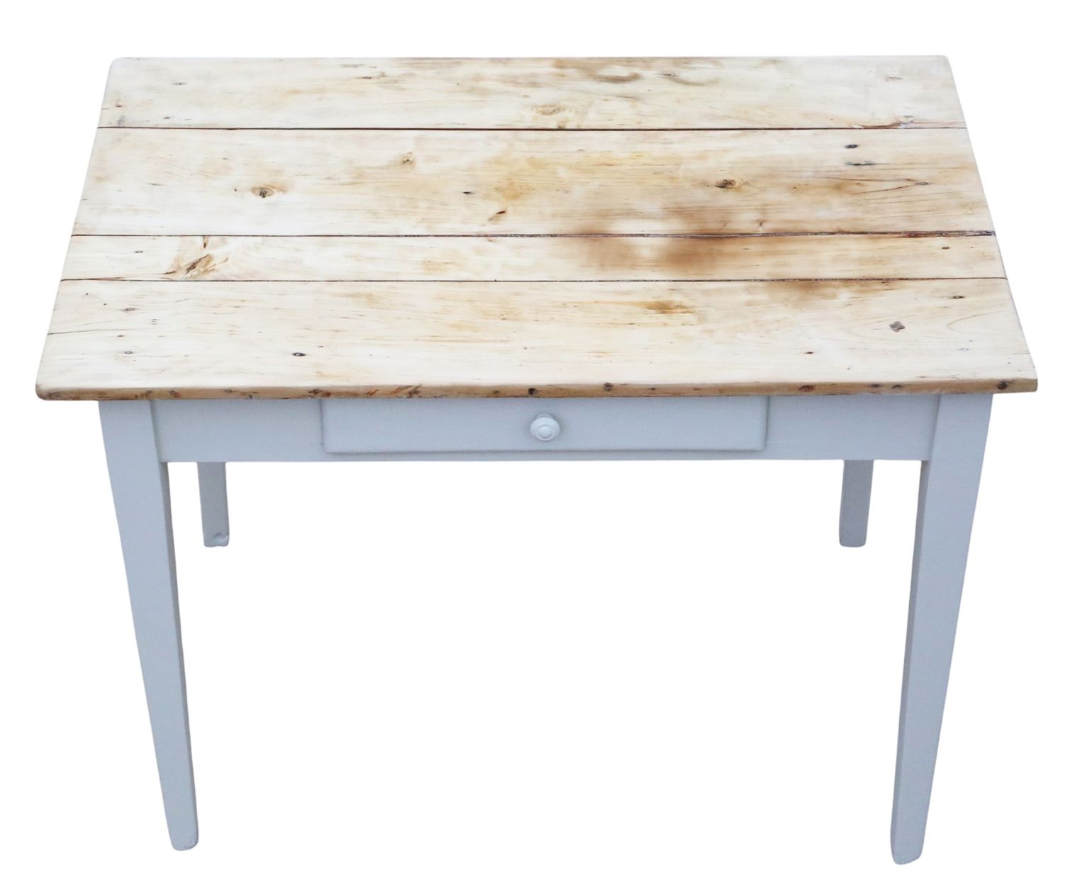 Antique 19th Century French Scrub Top Kitchen Table – Writing / Dressing Desk, Fine Quality photo Furniture