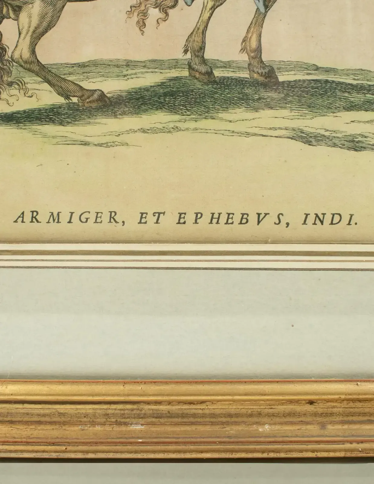 “Armiger Et Ephebus Indi” — Hand Coloured Engraving – Grand Carrousel 1662 photo 1108.0