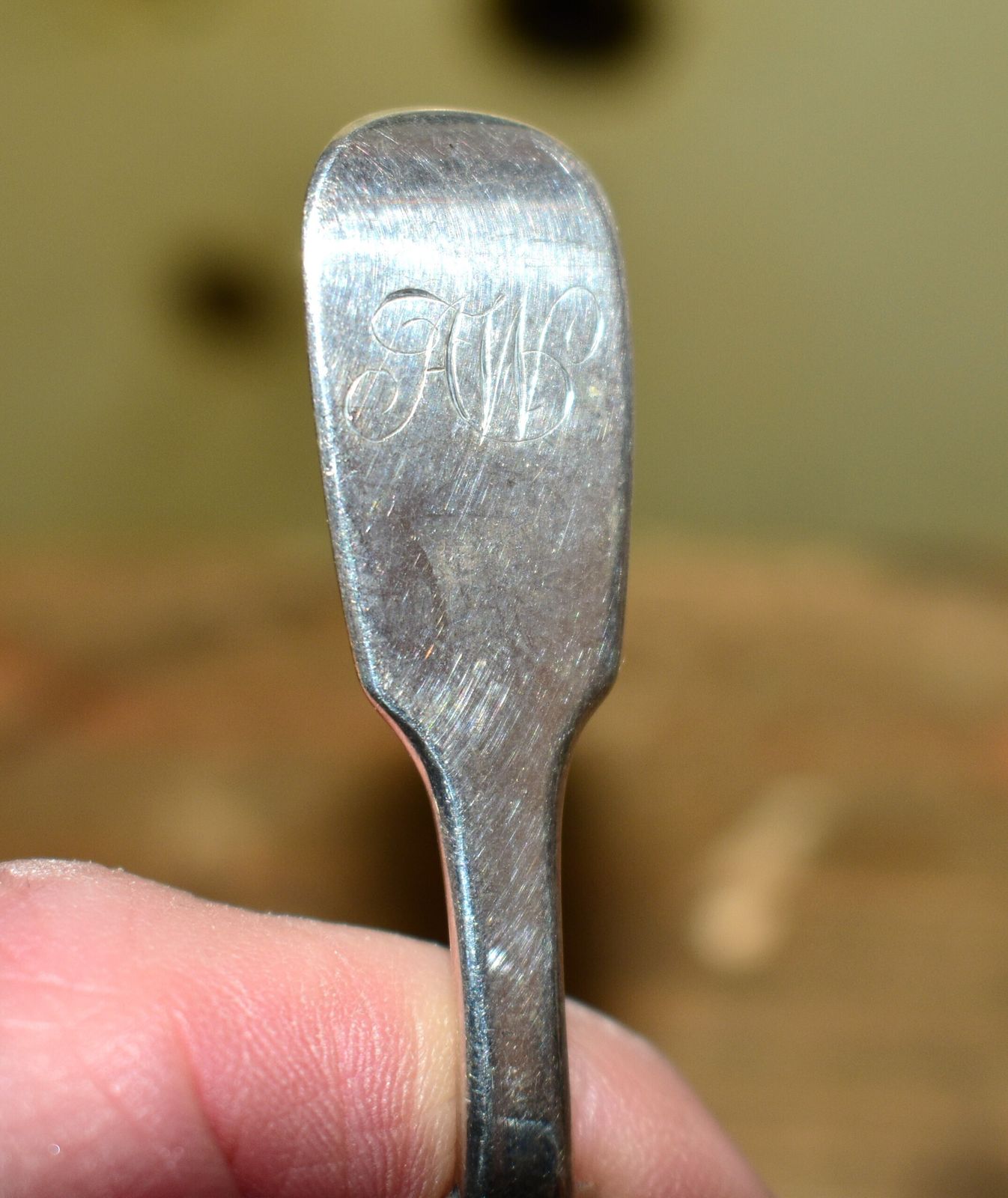 Early Victorian Sterling Silver Caddy Spoon By William Eaton London 1838 photo buy