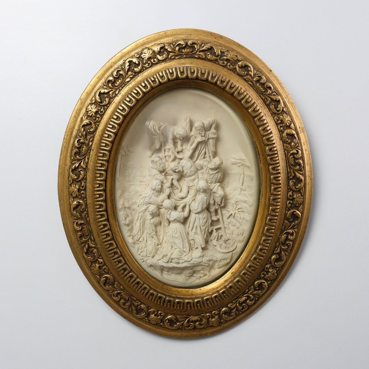 E. Cassier After Rubens, The Descent From The Cross Bas Relief, 1800s, Pipe Clay