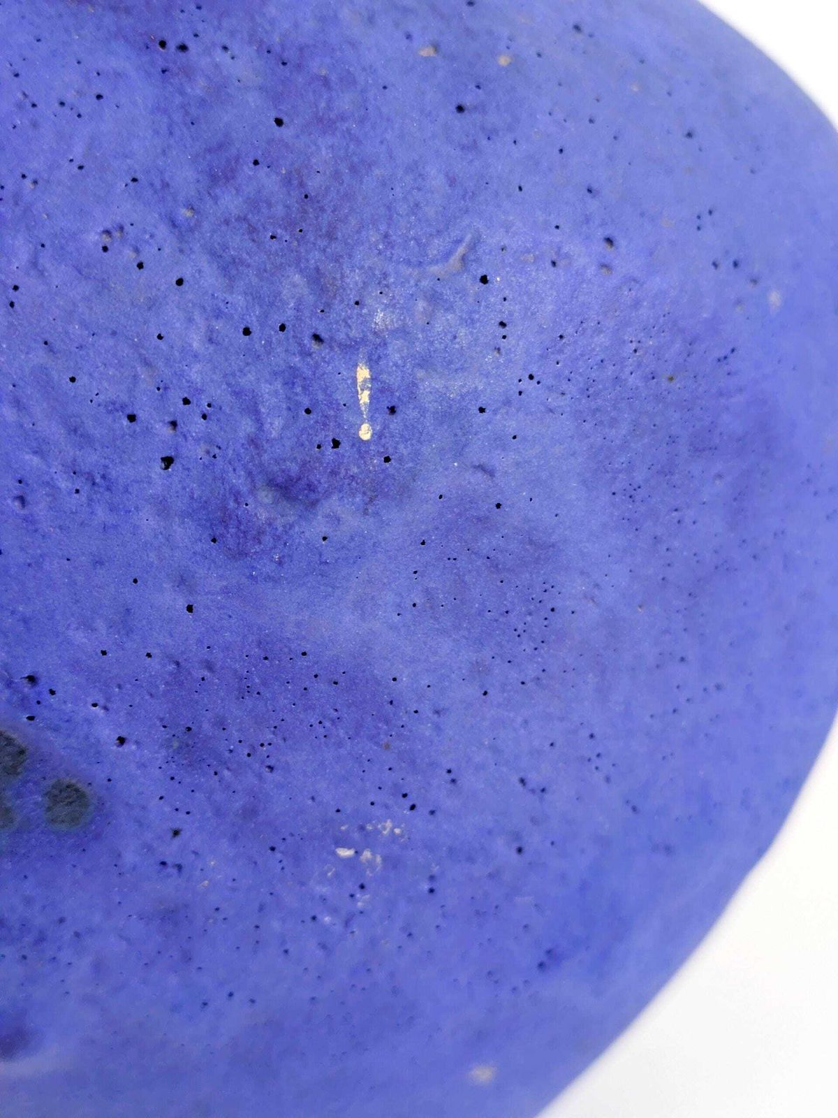 photo vinterior Midcentury Heyne Keramik Vase, Klein Blue Fat Lava Ceramic, West Germany 1960s, Signed