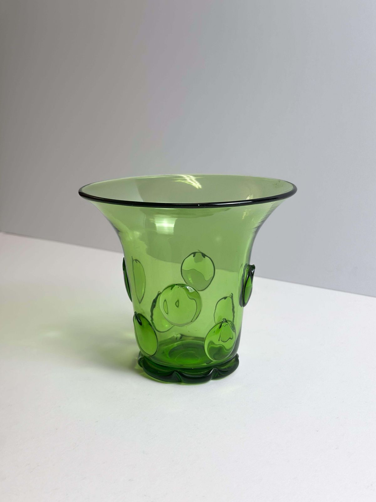 Art Deco Green Glass Vase By Wolfgang Von Wersin, Austria, 1924 photo furniture