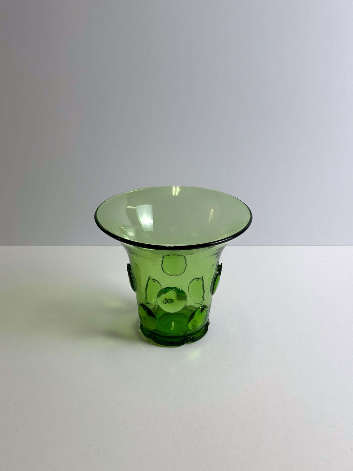 photo furniture Art Deco Green Glass Vase By Wolfgang Von Wersin, Austria, 1924