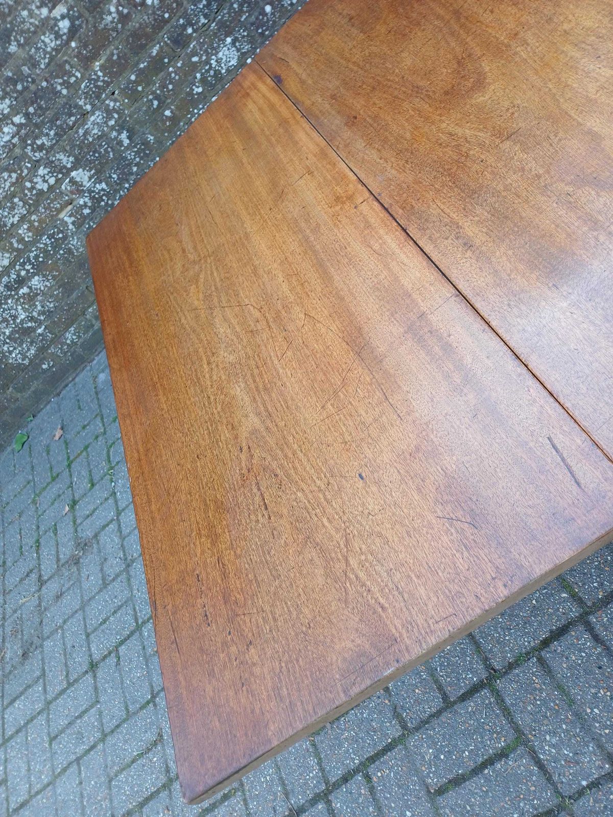 photo for sale Massive Antique 19th Century Mahogany Gate Leg Dining Table C.1850 Georgian Style Drop Leaf Table Free Hand Delivery