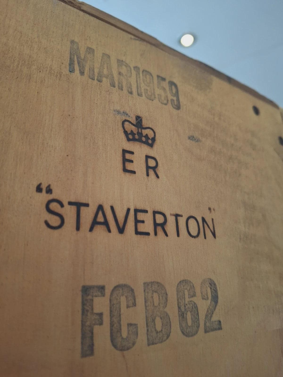 Furniture 1950's Govt Issue Crown Stamp Oak Bookcase/Cabinet By Staverton. photo