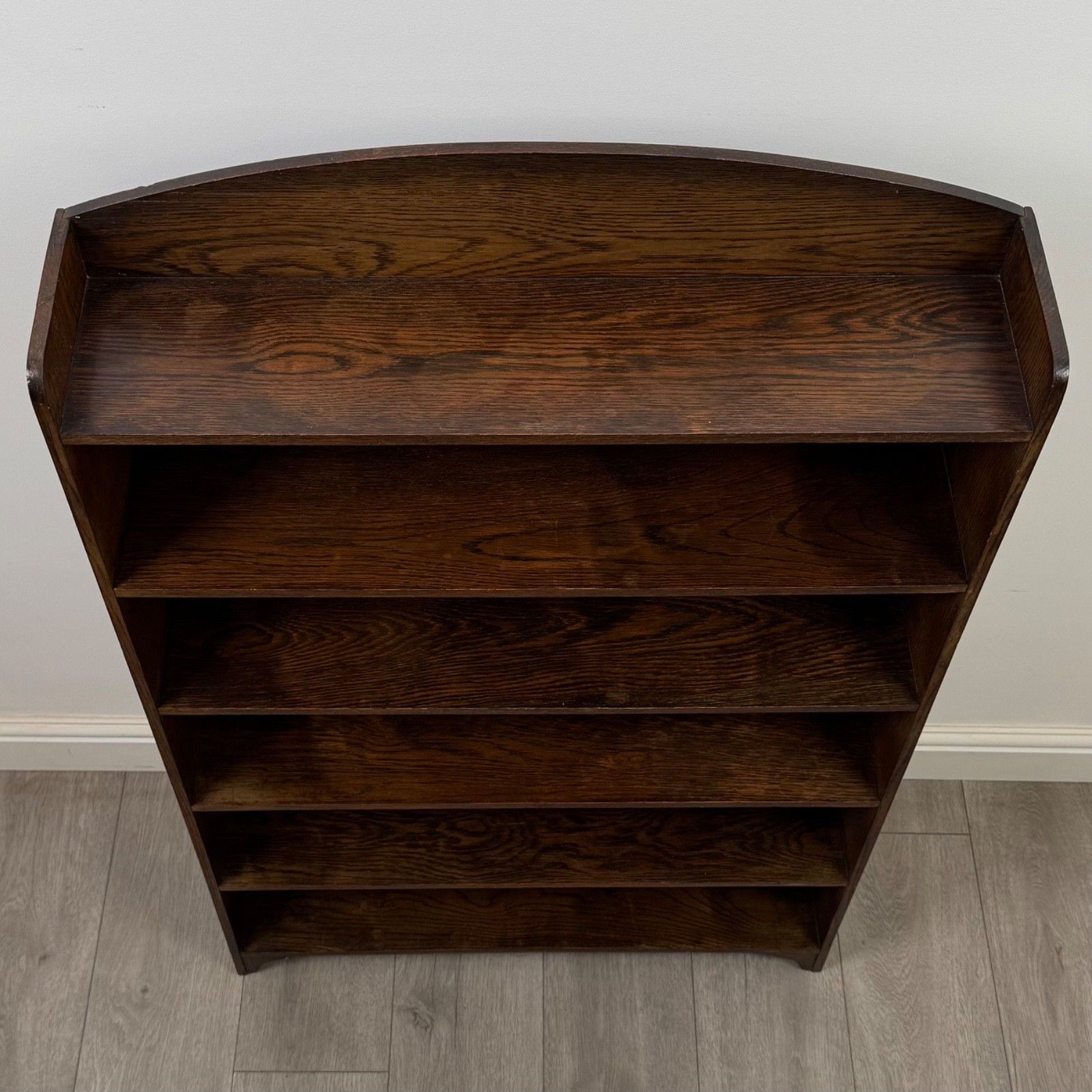photo for sale Antique 20th Century Edwardian Open Bookcase In Oak ( Af 5583 )