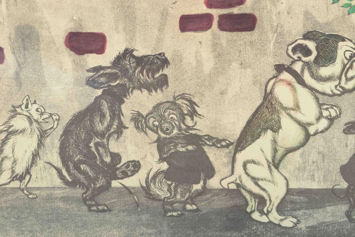 Boris O' Klein. « Dirty Dogs Of Paris ». Impression offset. Années 1940/50 photo for sale