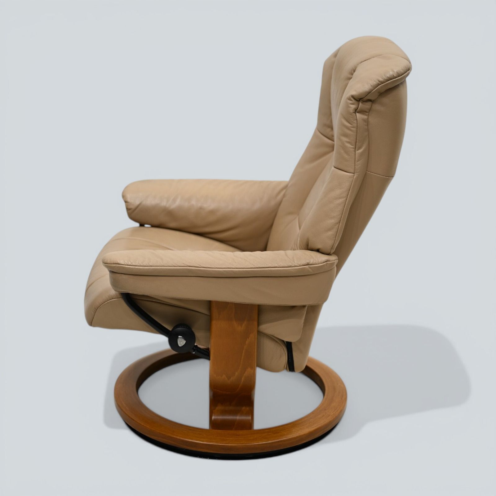 Erkornes Stressless Reclining Armchair Beige Leather Swivel Free Uk Delivery* photo Furniture