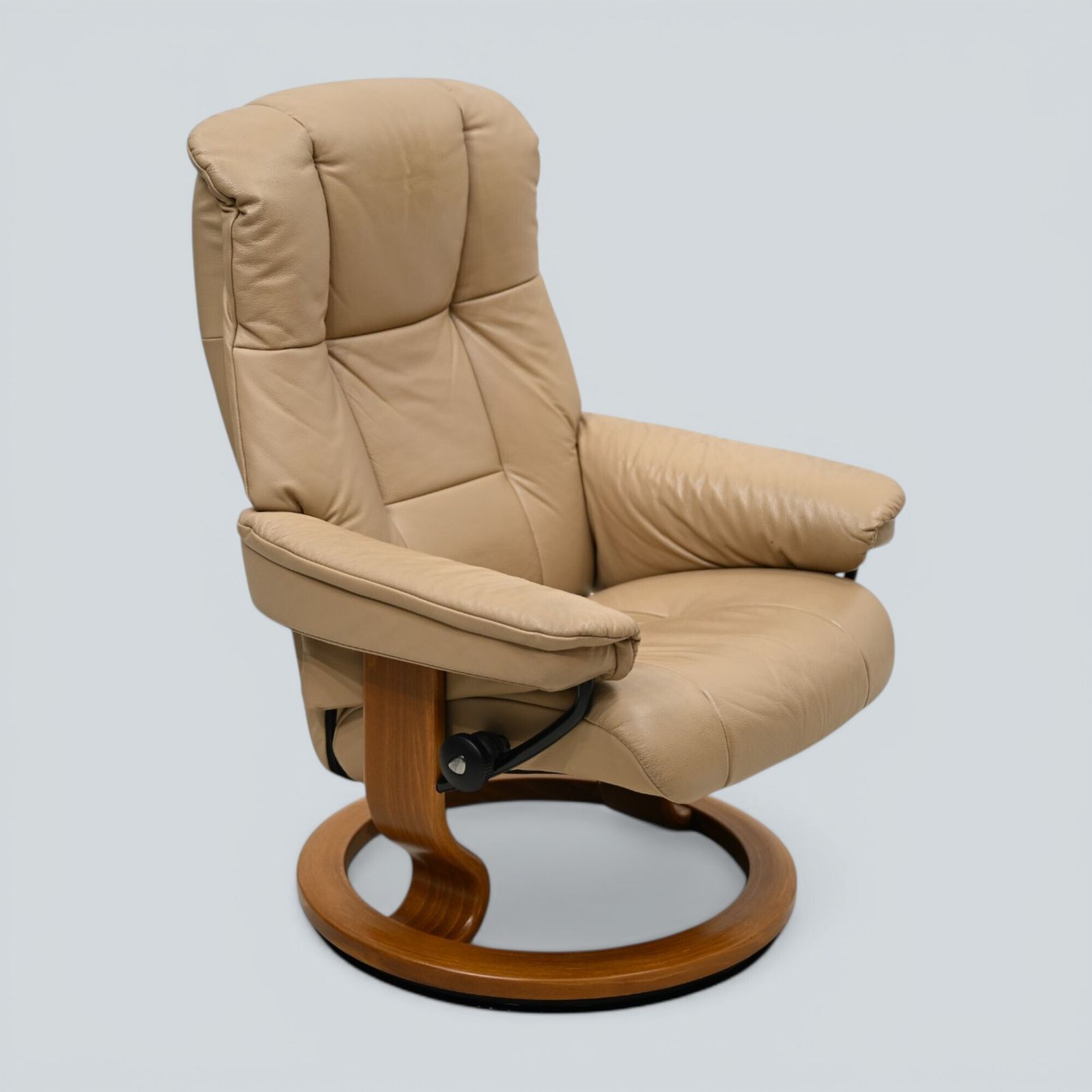 photo furniture Erkornes Stressless Reclining Armchair Beige Leather Swivel Free Uk Delivery*