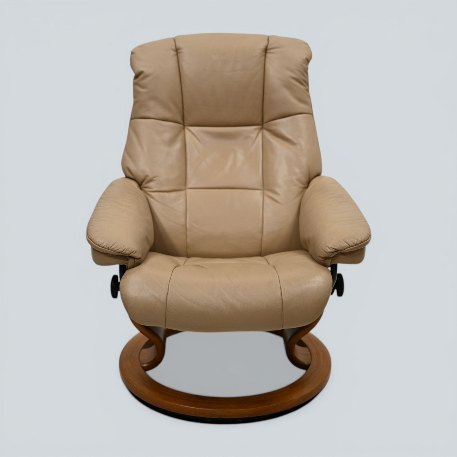 photo for sale Erkornes Stressless Reclining Armchair Beige Leather Swivel Free Uk Delivery