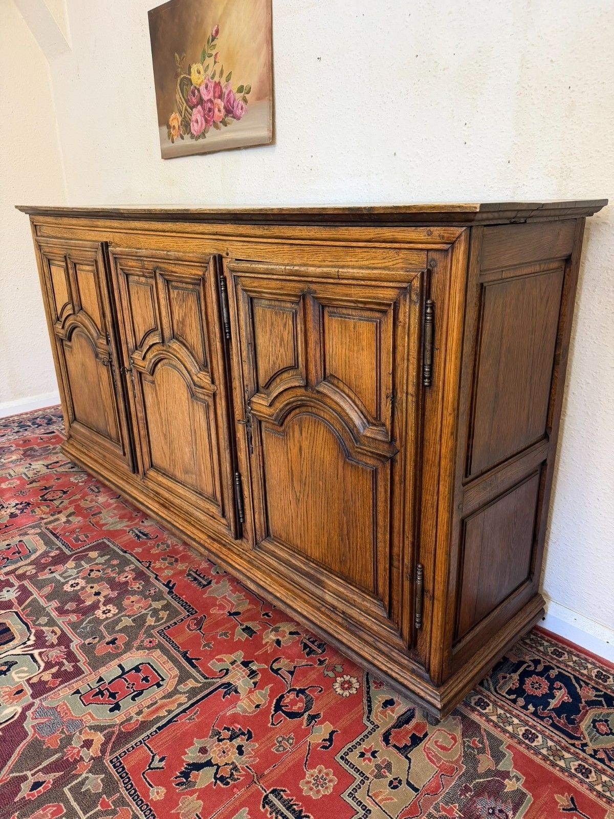 Qualty Antique French Three Door Dresser/Cupboard Circa 1900 photo for sale