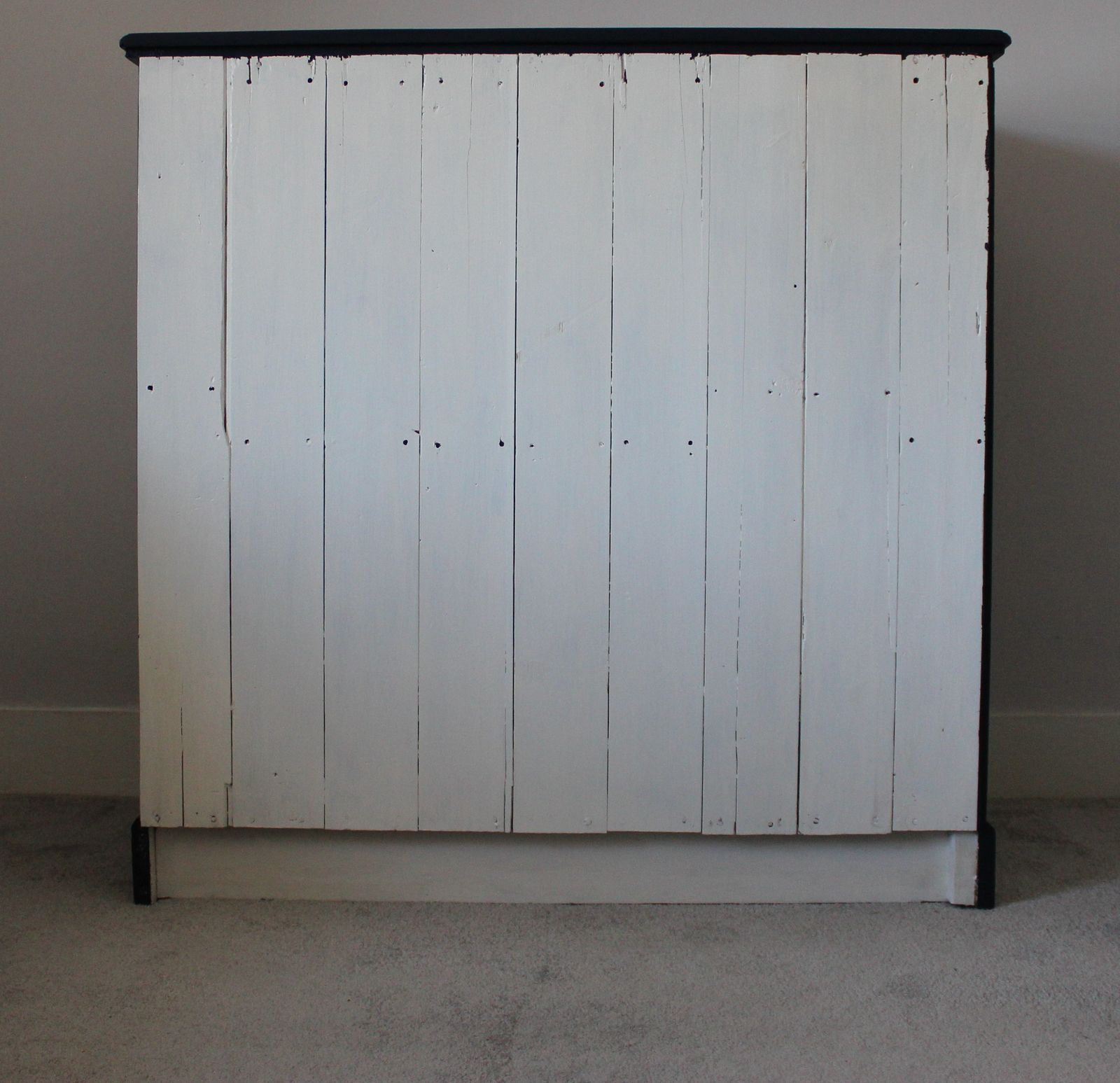 495.0 Large Painted Antique Pine Chest Of Drawers photo