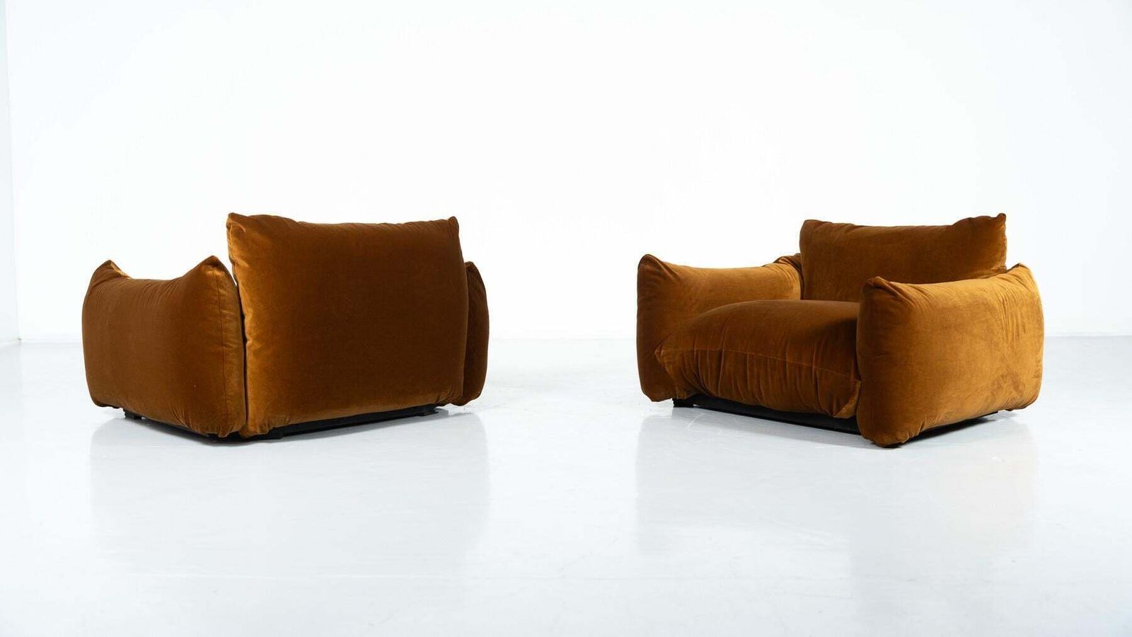 Mid Century Modern Pair Of Marenco Armchairs By Mario Marenco, Italy photo buy