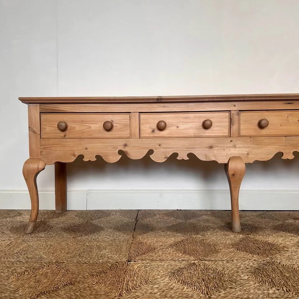 Large Georgian Style Pine Dresser Base photo furniture