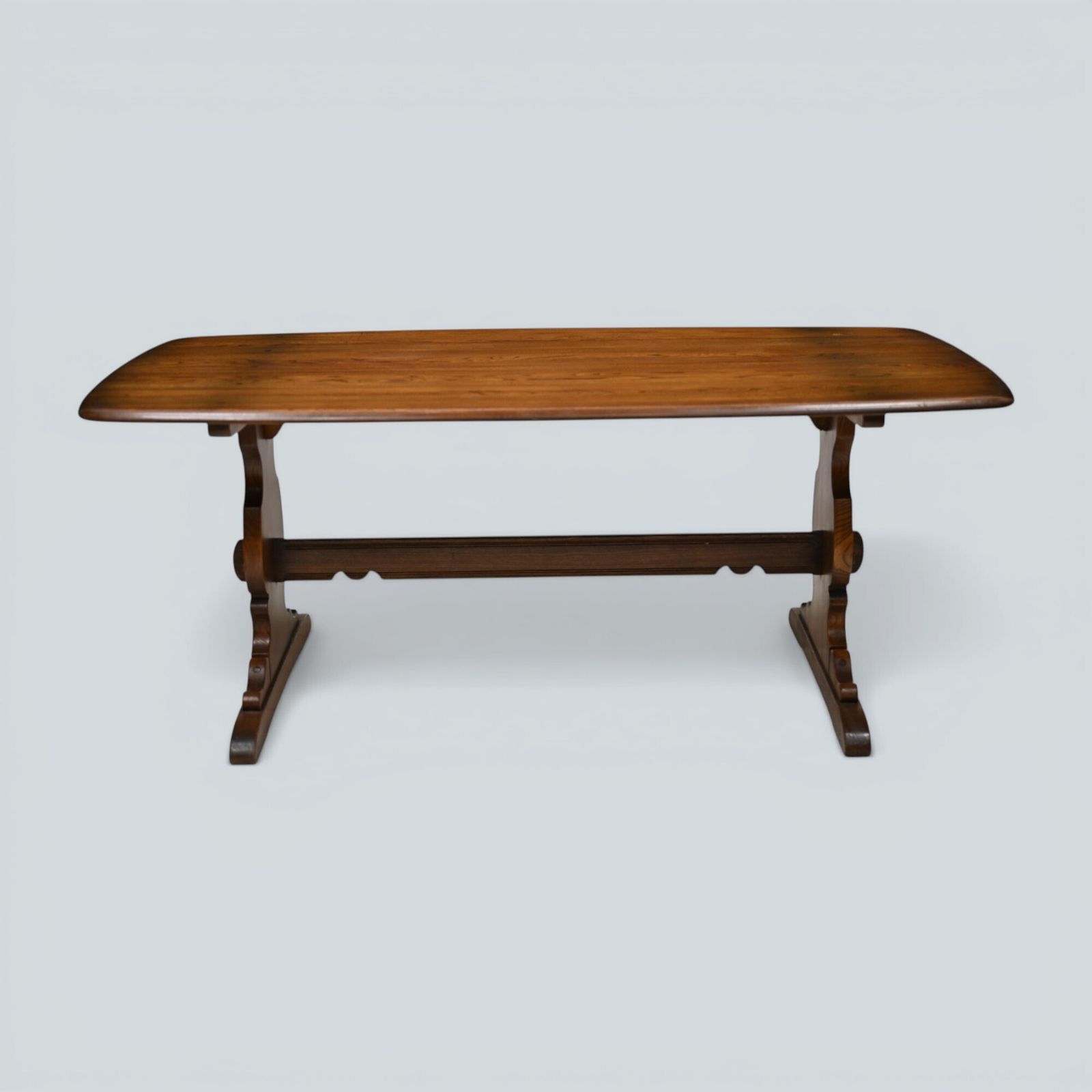 Ercol Refectory Dining Table Plank Top Model 419 In Golden Dawn Free Uk Delivery photo vinterior
