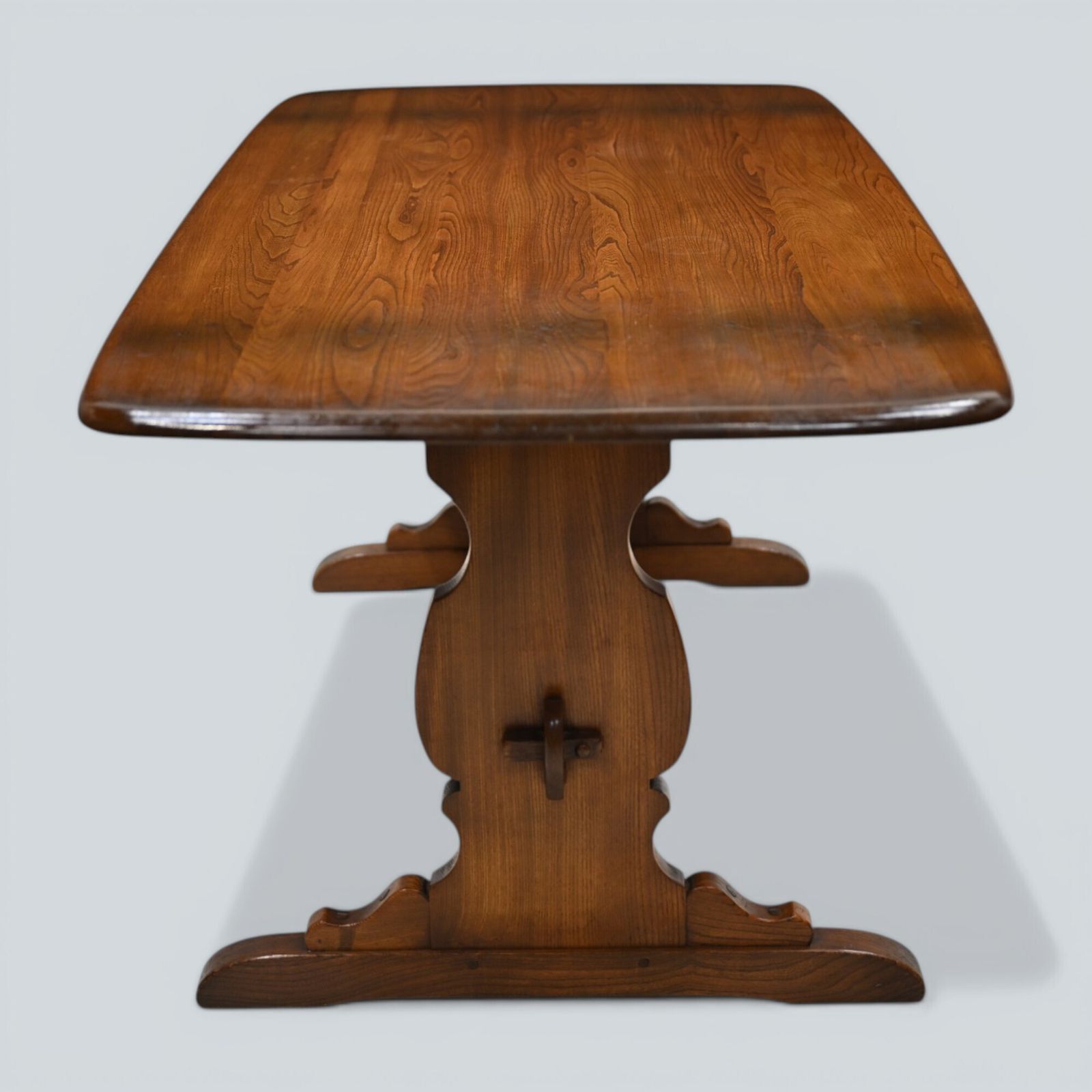 Ercol Refectory Dining Table Plank Top Model 419 In Golden Dawn Free Uk Delivery photo vintage