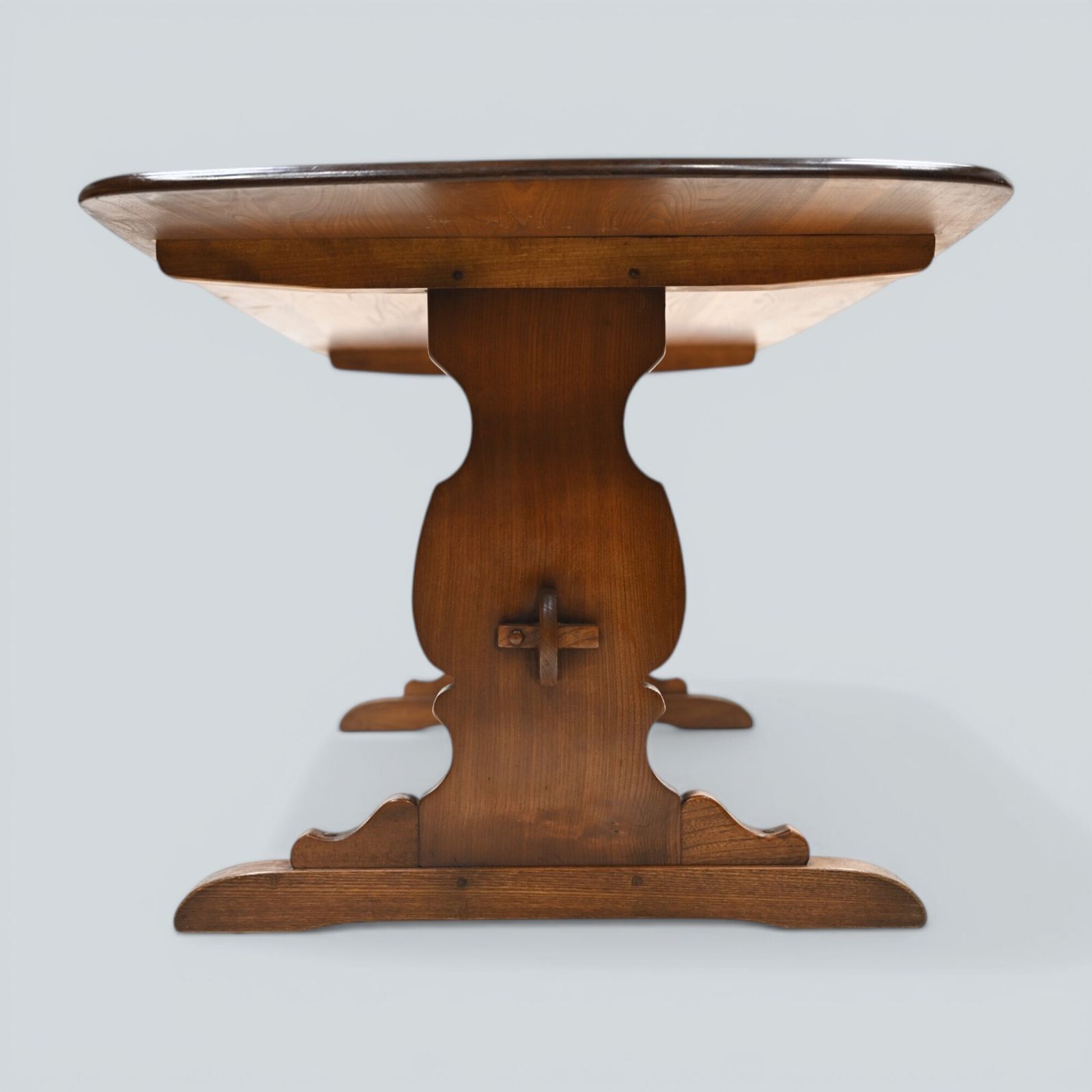 Furniture Ercol Refectory Dining Table Plank Top Model 419 In Golden Dawn Free Uk Delivery photo