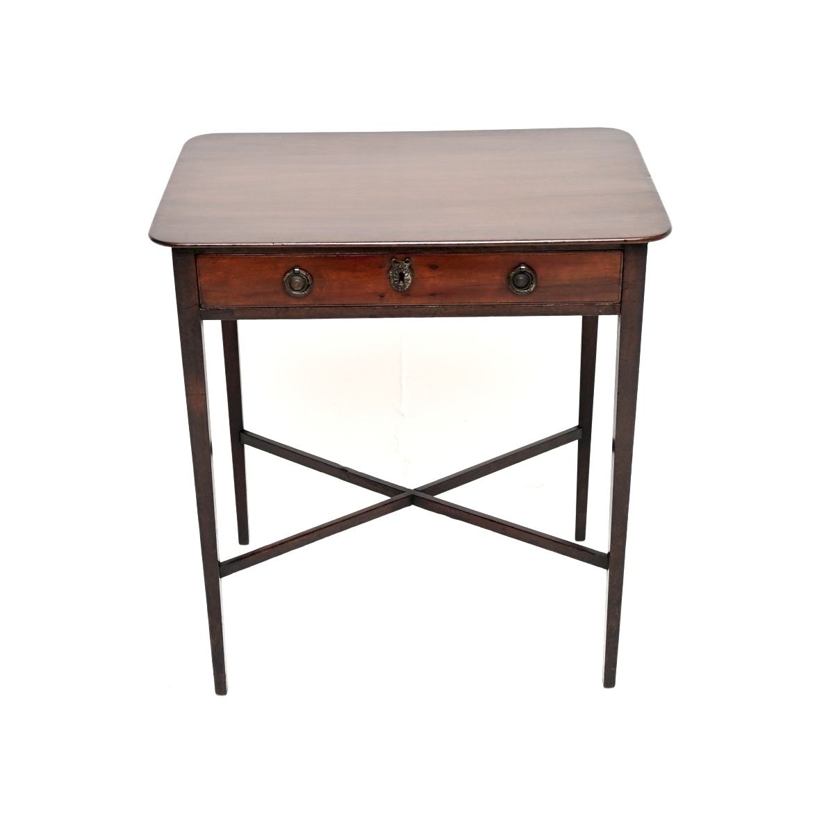 Antique Georgian Period Mahogany Side Table photo furniture