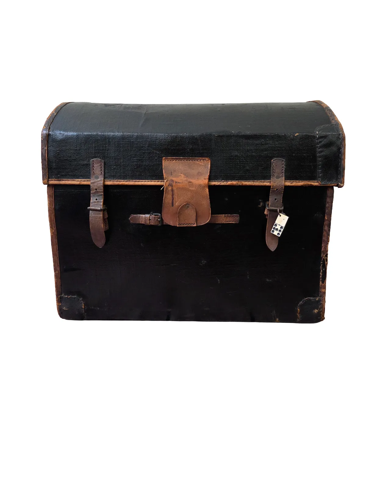 Late Victorian Dome Top Steamer Trunk   Travel Chest   J. Simpson, Carlisle photo for sale