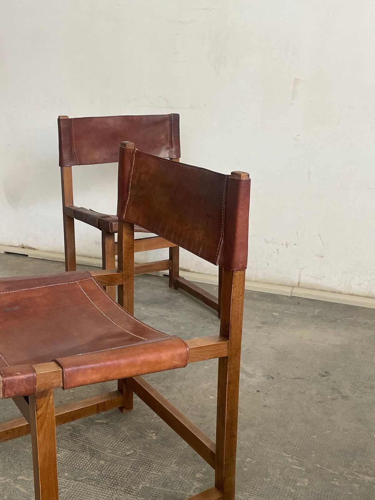Pair Of Leather Chairs, 1960s photo Furniture