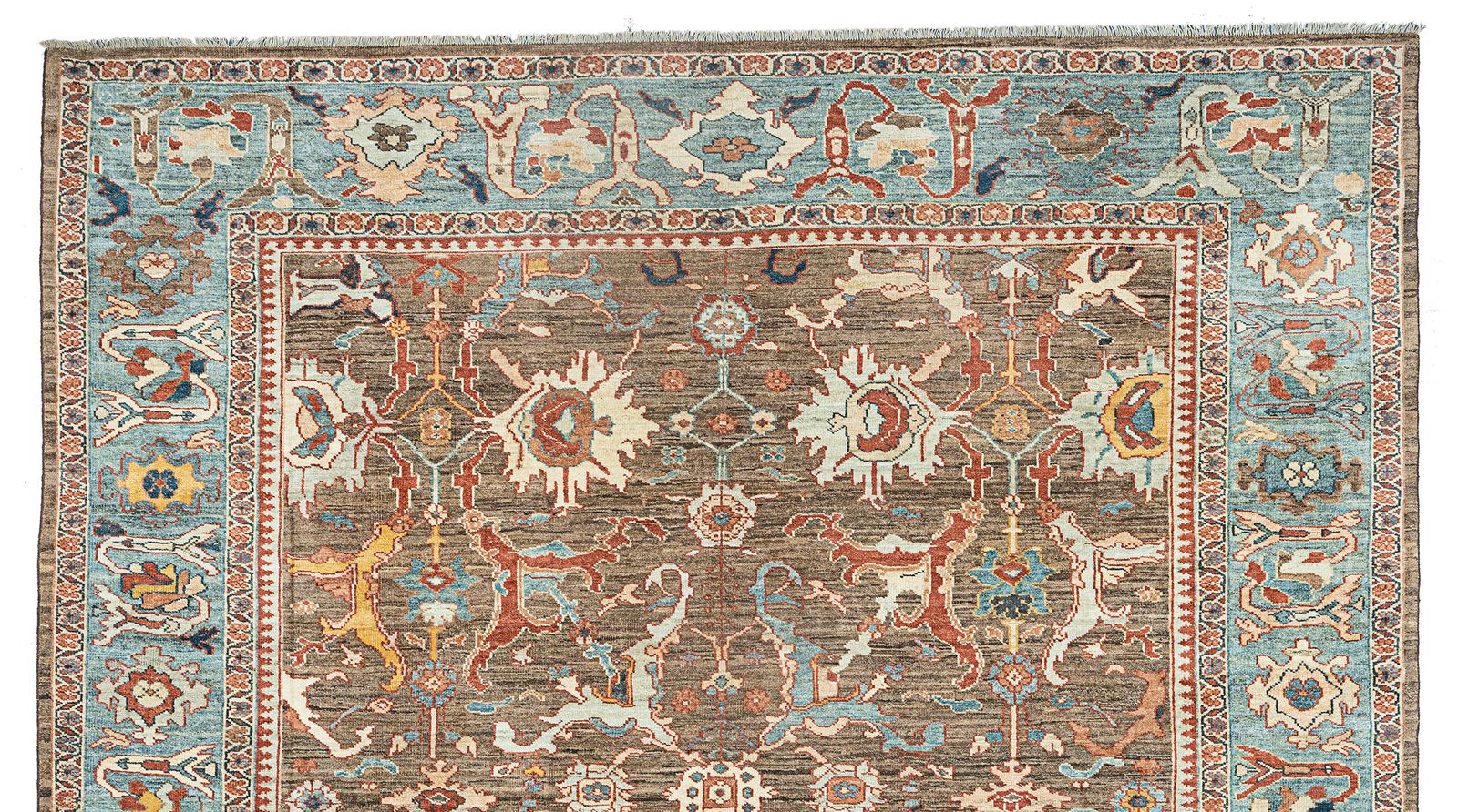 Antique Finished Sultanabad Carpet 380x315cm photo furniture