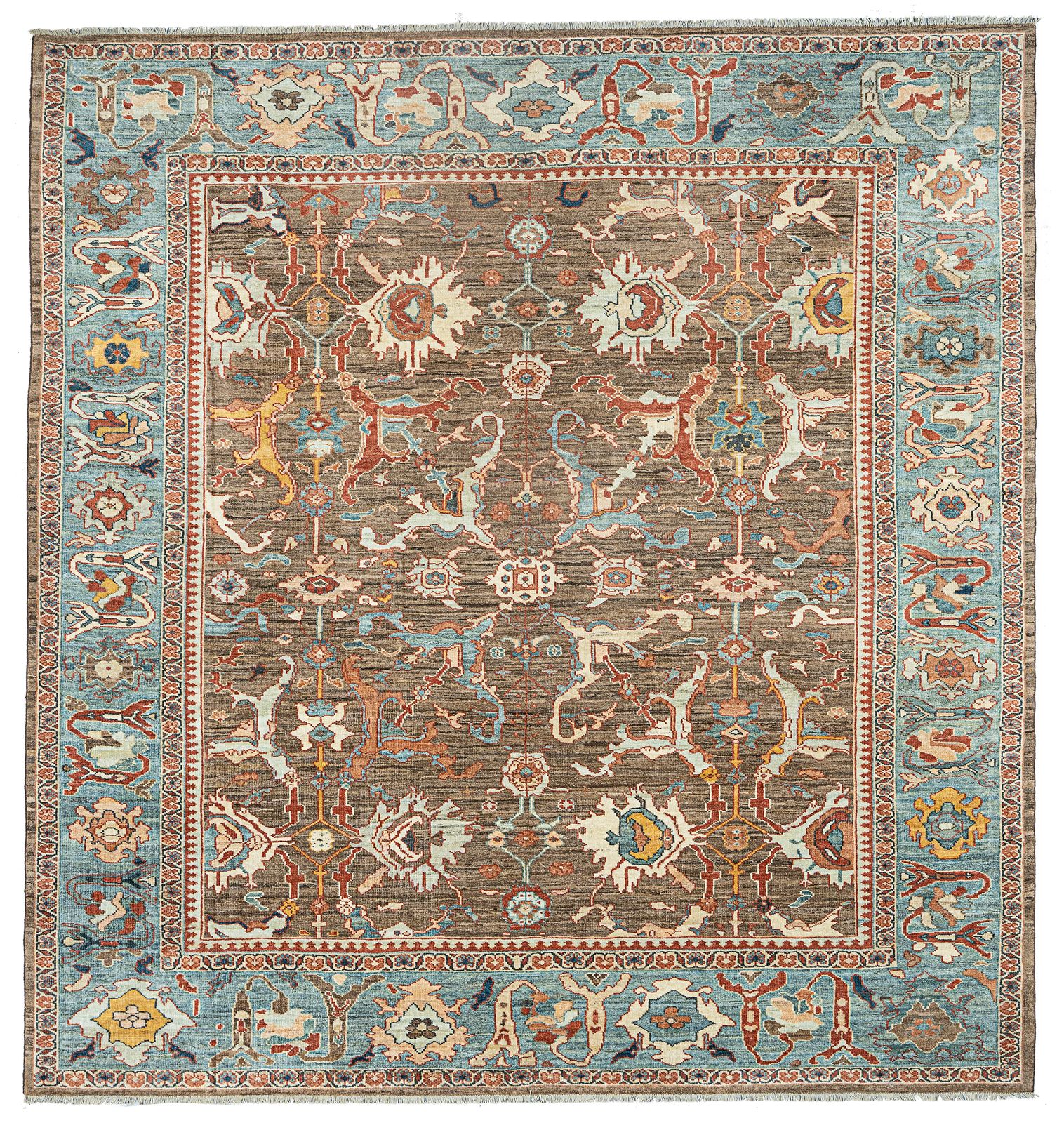 Antique Finished Sultanabad Carpet 380x315cm