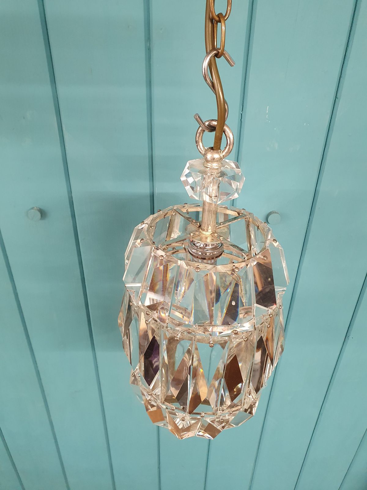 Early 20th Century Prism Chandelier 7" photo buy
