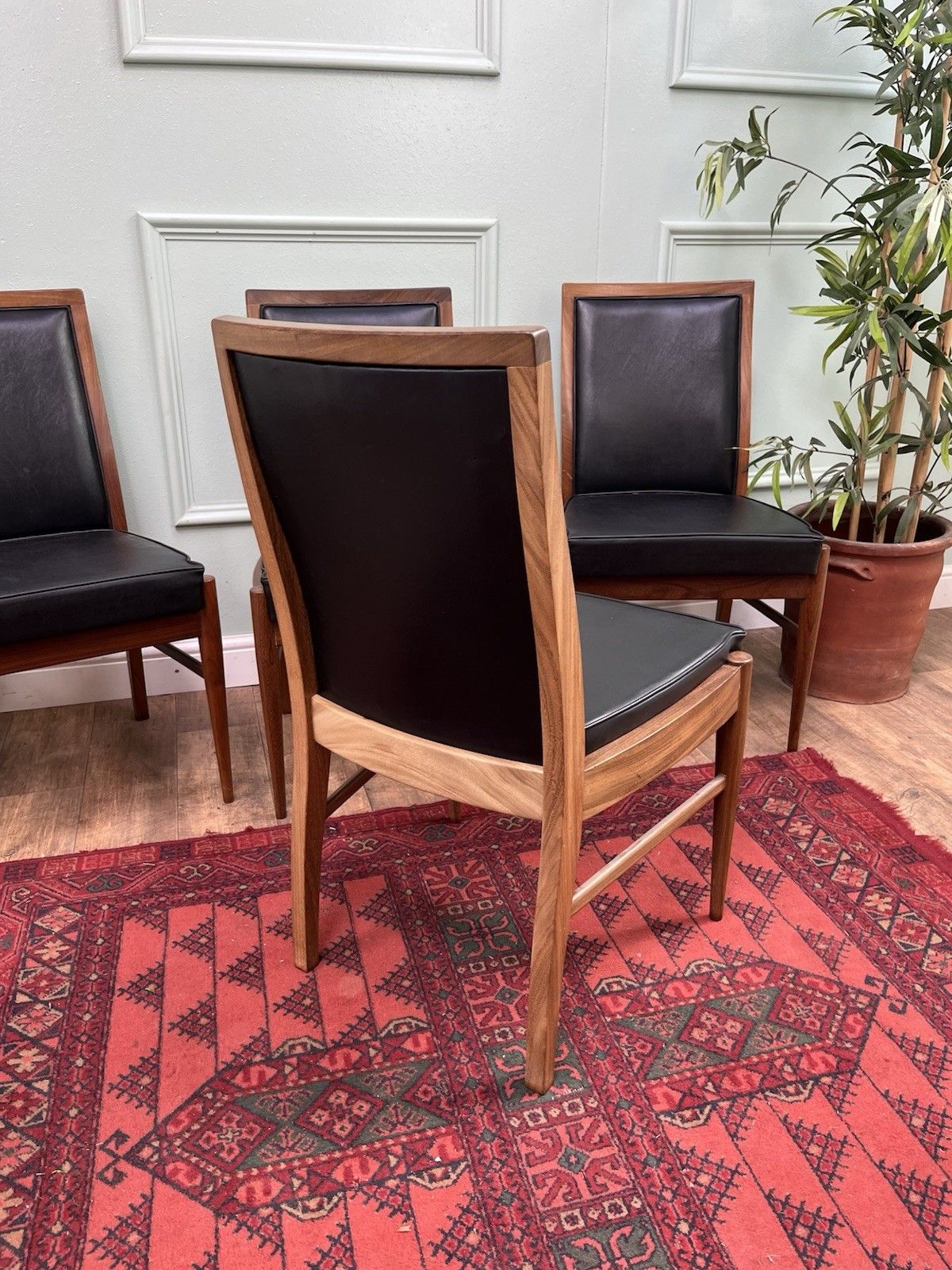 Stunning Set Of 4 Mid Century Retro McIntosh Dining Chairs, Danish Style photo for sale