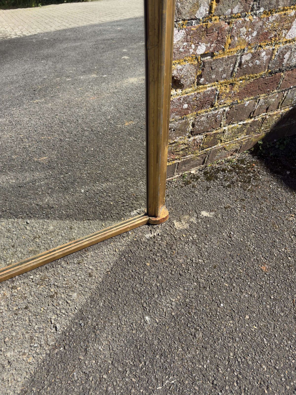 A Superb Large Antique English 19th C Shaped Top Gilt Overmantle Mirror. photo vinterior