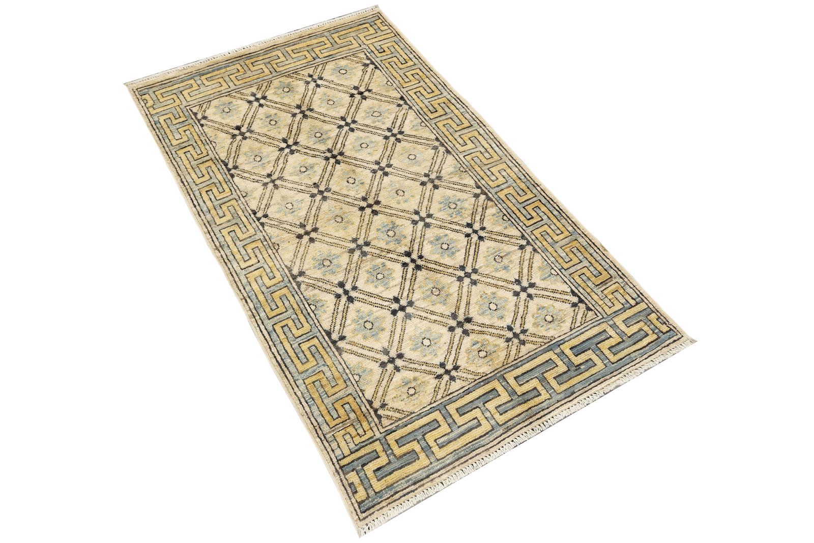 3x5 Ivory Khotan Oriental Handmade Tribal Rug photo furniture