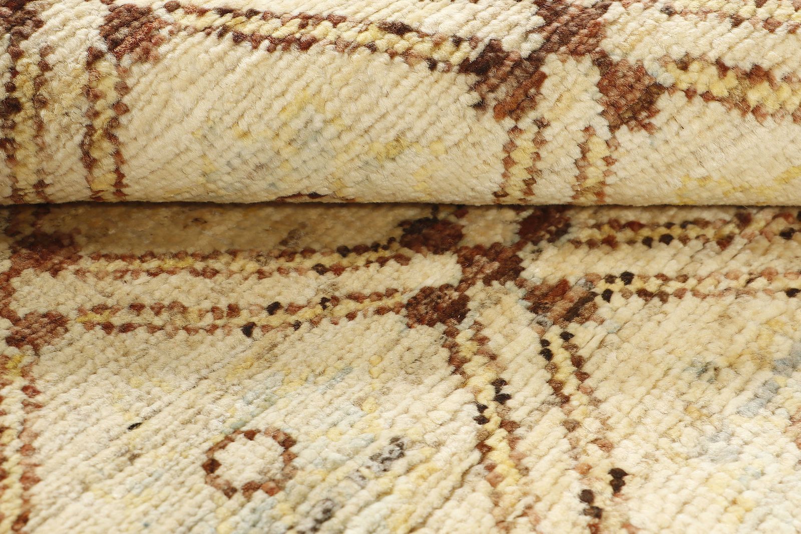 Small Khotan Afghan Traditional Hand Knotted Wool Area Rug photo 204.0