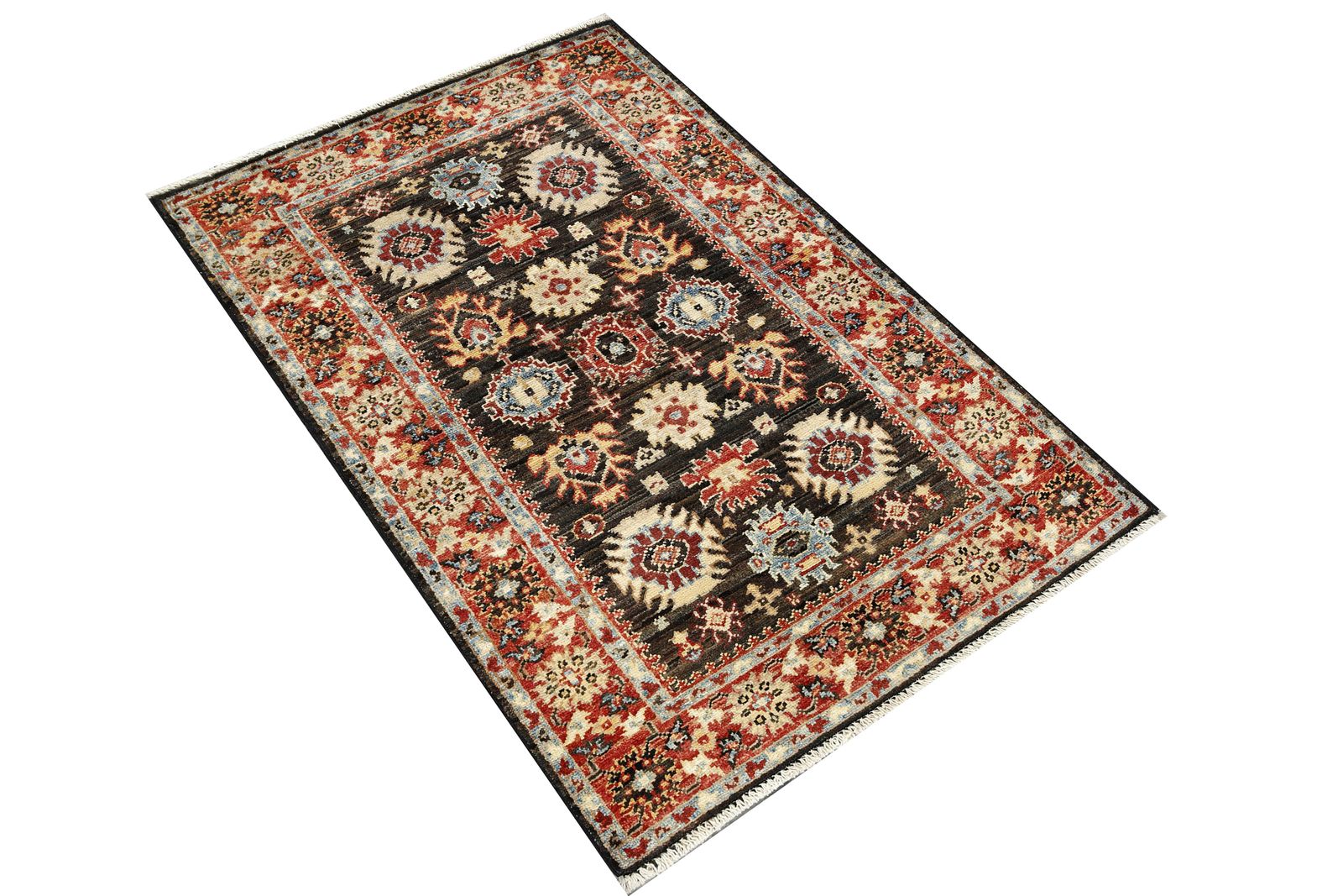 Charcoal Oushak Turkish Anatolian Handmade Rug – Elegant Home Accent photo furniture