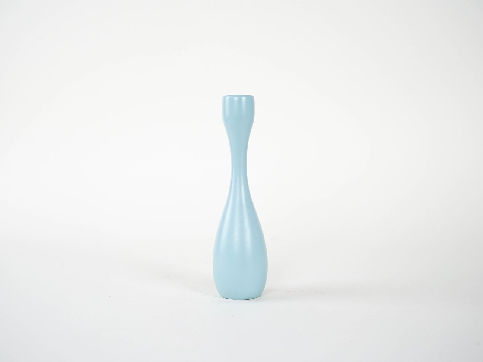 Pastel Blue Candleholder, Danish Design, 1970s, Made In Denmark photo for sale